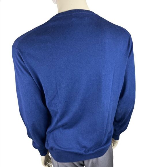 Men's Blue Peter Millar Crown Soft Collection Crew Neck Sweater Size L - Picture 5 of 12